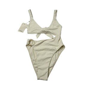 MONDAY Swimwear St. Barth's One Piece Swimsuit in Ivory